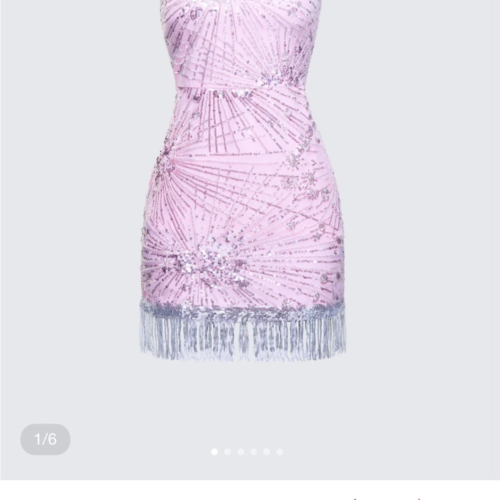 Jocelyn pink sequin Mini Dress